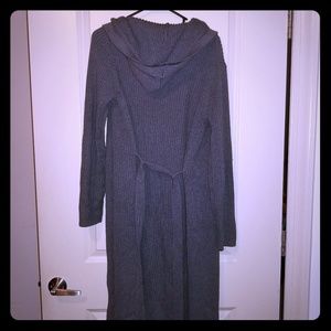 J. Crew medium gray duster sweater